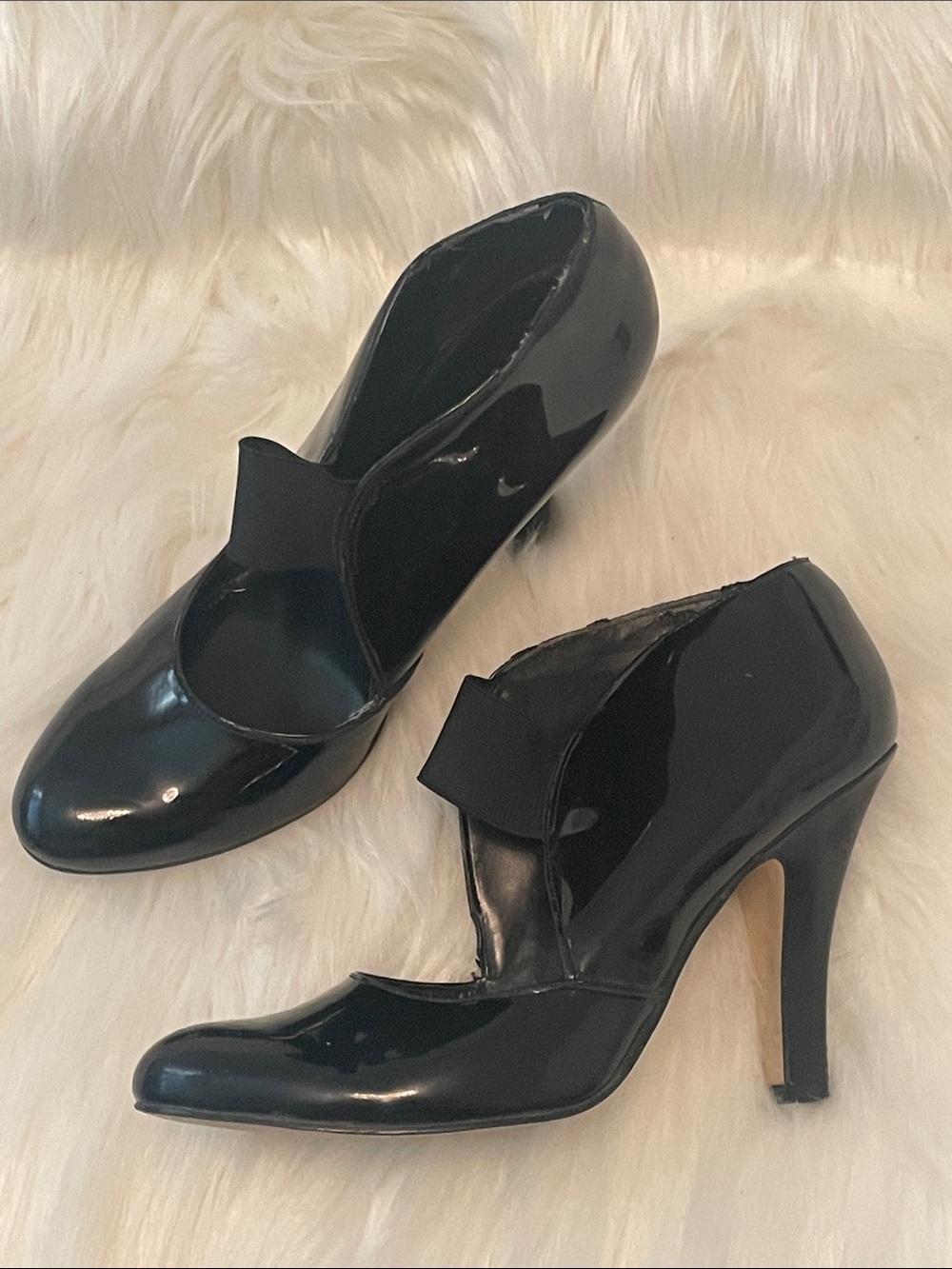 Nine West - Black Patent Mary Jane High Heels - 7